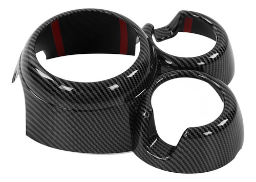 Cubierta De Engranaje Estilo Fibra De Carbono Con Marco Port