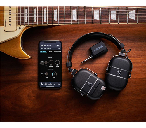 Amplificador De Auriculares Boss Waza-air Para Guitarra Negro