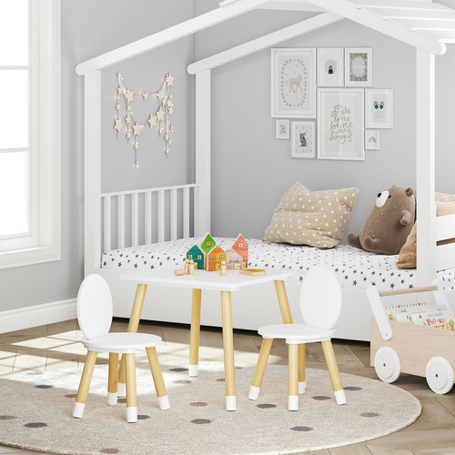 Utex Juego De Mesa Para Niños Con 2 Sillas Para Niños Color