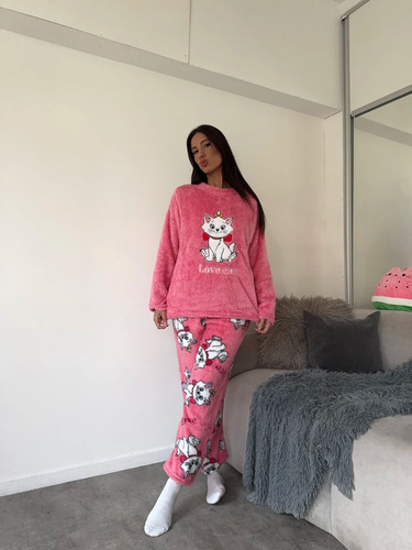 Pijama Conjunto Buzo Y Pantalon Peluchito Kawaii Abrigado