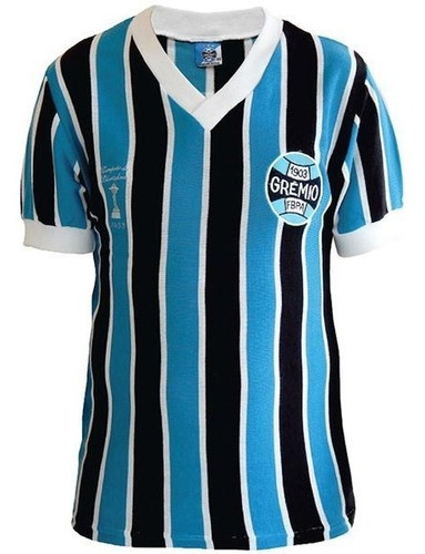 Camisa Retrô Grêmio Mundial 83 Malha Número 7 