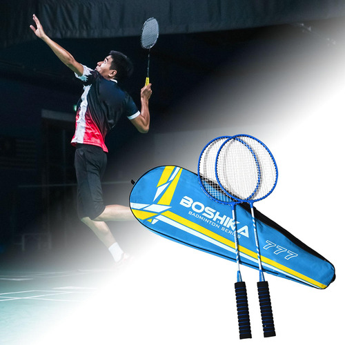 2x Raquetas De Bádminton Juego De Raquetas De Azul