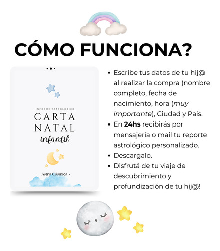 Astro Guía Para Padres: Carta Natal Infantil Personalizada.