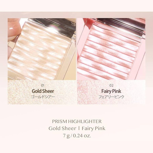 Clio Prism Highlighter Iluminador 7g Tono del maquillaje #02 Fairy Pink