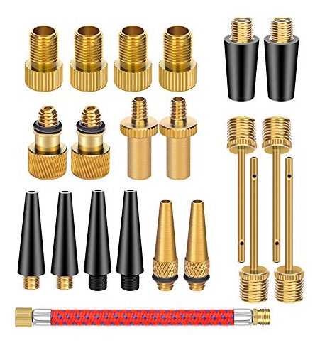 Adaptadores Válvula Presta Schrader - 21pcs