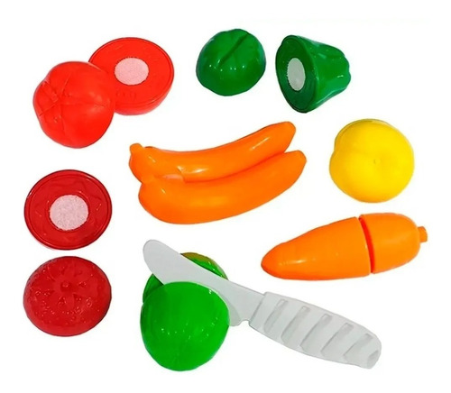 Set De Frutas Y Verduras Velcro Nutri Cocina Calesita 