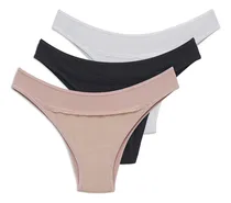 Comprar Pack X 3 Bombachas Vedetina Con Puntilla Sol Y Oro Art 48295