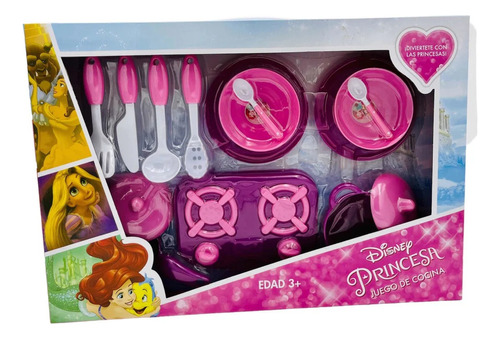 Set Juguete Juego De Cocina Para Niñas Princesas T368575 Color Rosa