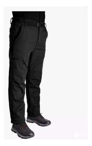 Pantalon Softshell Termico Hombre Impermeable Moto Nieve Elt
