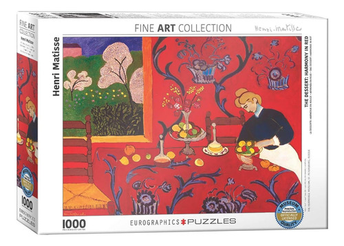 Matisse: Armonía En Rojo Rompecabezas 1000 Pzs Eurographics