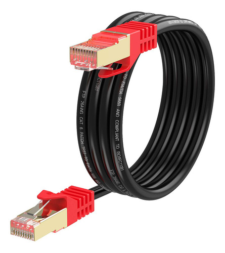 Xxone Cable Ethernet Cat 6 Para Exteriores De 30 Pies, Cable