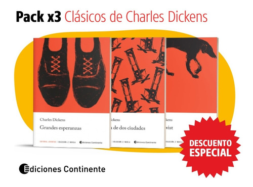 Pack Oferta 3 Libros Clasicos De Charles Dickens