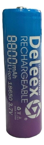 Pila Bateria Recargable 18650 Deleex 3.7v 8800mah Con Teton