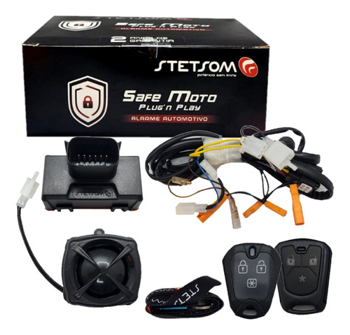 Alarme Moto Cg 160 Start Fan Titan Stetsom Presença Dedicado