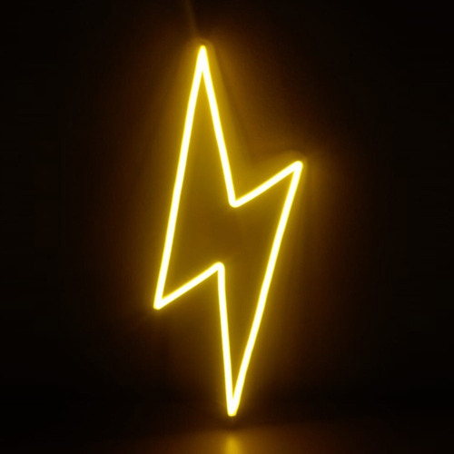 Imagen 3 de 9 de Cartel Neon Led Lampara Luz Rayo 220w Moderno App Bluetooth