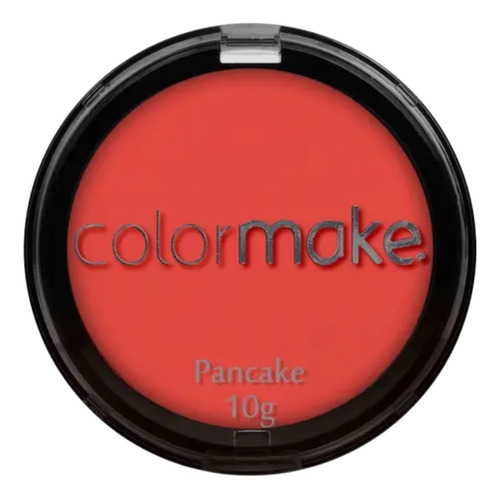Base de maquiagem em pó ColorMake Maquiagem Artística Pancake Preto Colormake Maquiagem Artisica Halloween Pó Compacto Pancake Vermelho tom vermelho premium - 10g