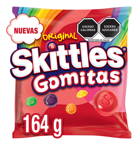 Skittles Gomitas de Dulce Sabores Frutales Bolsa 164 g