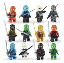 Comprar Blocos De Montar Kit 12 Bonecos Lloyd Kai Nya Ninjago