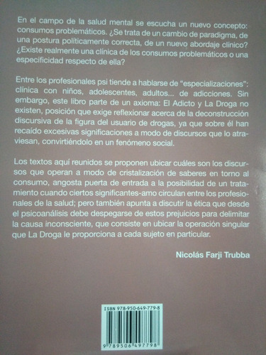 Imagen 2 de 4 de Consumos Problematicos Del Fenomeno Social A Singular -lv-