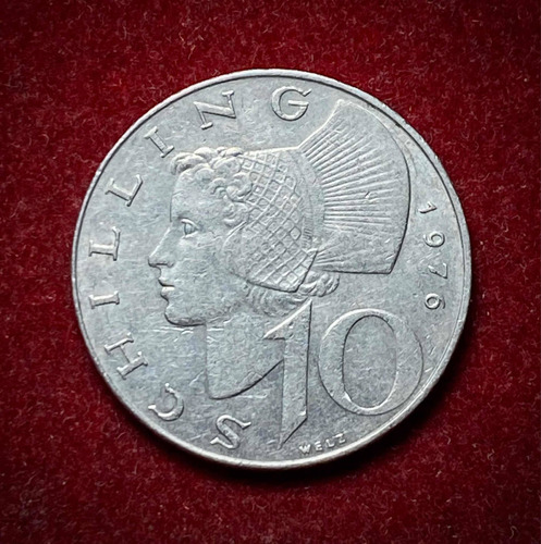 Moneda 10 Chelines Austria 1976 Km 2918