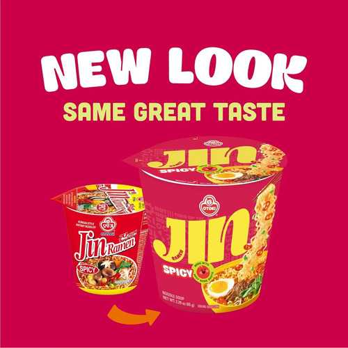 Otoki Jin Ramen Cup 65g Versión Bts Picante 6 Vasos