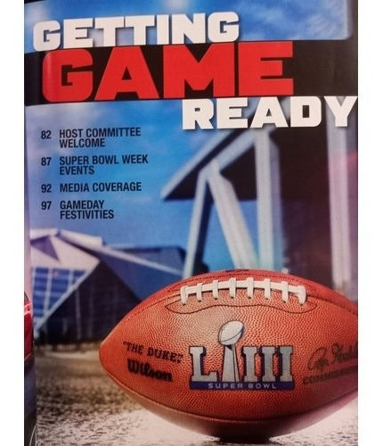 Programa Oficial Superbowl Nfl 2019 Patriots Vs Rams (Usado)