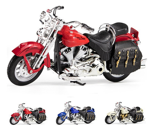 Colección De Coches De Metal En Miniatura Harley Davidson-pr