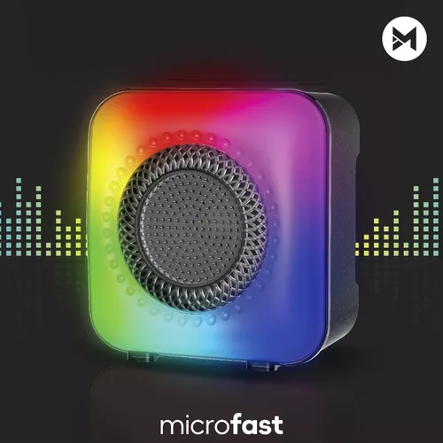 Mini Parlante Portátil Recargable Bluetooth Radio Fm Rgb
