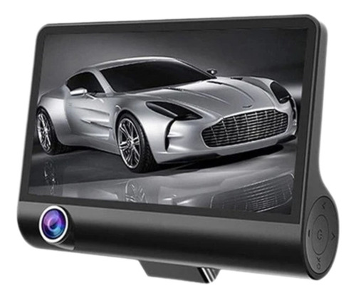 Cámara Dvr Lcd De 4 Con 3 Cámaras Frontal Trasera E Interna