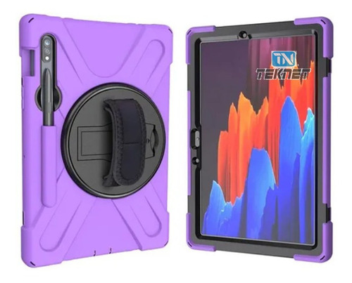 Teknet Funda Correa Samsung Galaxy Tab S8+ Plus X800 X806 Color Morado