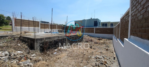 Terreno En Venta En Tlayacapan Con Cimientos De Construcción Totalmente Bardeado