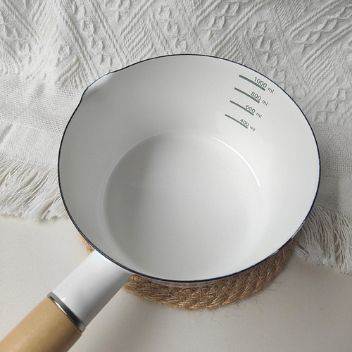 Pot De Leche De Esmalte Sopa De Sopa De Calentador De De
