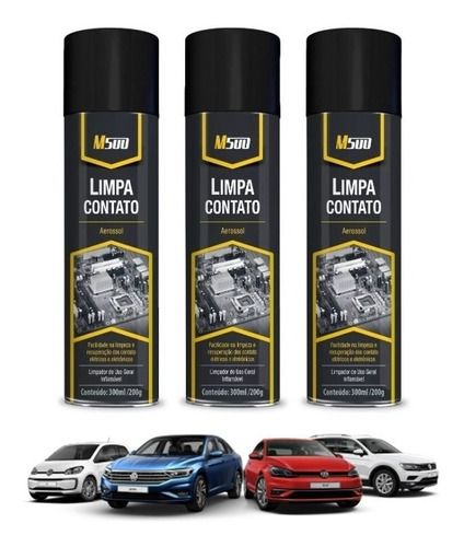 Kit 12 Limpa Contato Spray Neutro 300ml 200g M500 