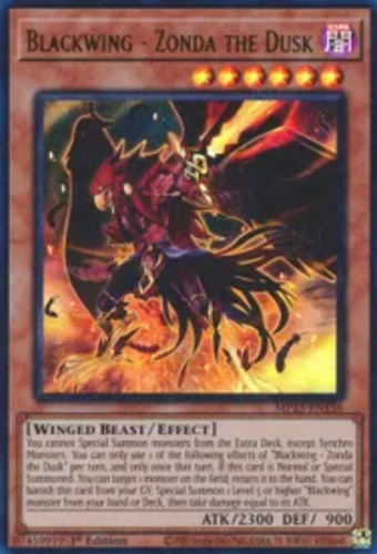 Yugioh! Blackwing - Zonda The Dusk