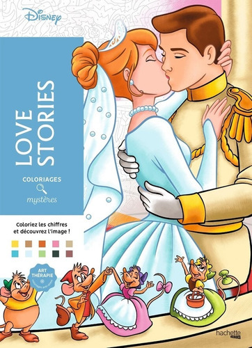 Coloriages Mystères Love Stories, De Alexandre Karam. Série Coloriages Mystères Editora Hachette Franca, Capa Mole Em Francês, 2017