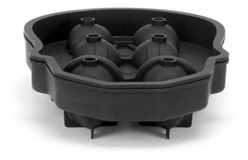 Molde Silicón 6 Calaveras Hielo Chocolate * * Fácil Usar * * Color Negro