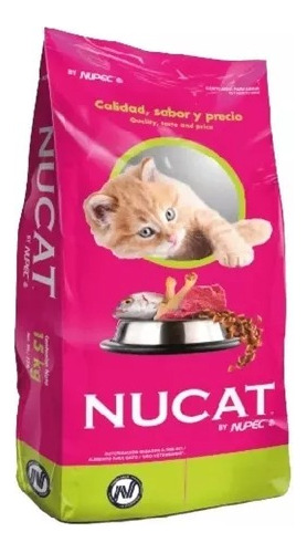 Alimento Nucat Para Gato Adulto Sabor Mix En Bolsa De 15kg