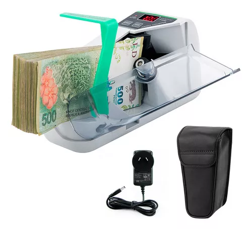 Mini contador de billetes portátil para la mayoría de monedas, máquina para contar  billetes, equipo EU