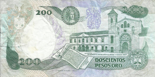 Colombia  200 Pesos Oro 1 Abril 1991