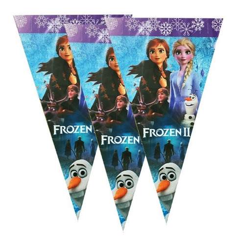 Tira De Banderin Frozen 2 Elsa 2 Guia 2 Metros Banderines