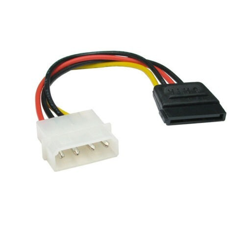 Cable Sata De 4 Pines A 15 Pines Para Disco Duro Hdd