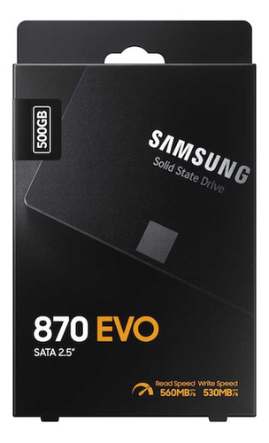 Samsung Disco Duro 870 Evo Sata 500gb Nuevo Sellado En Caja (Reacondicionado)