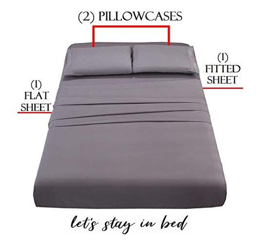 Sábanas De Microfibra Suaves Y Cómodas Para Cama 1.5 Plazas