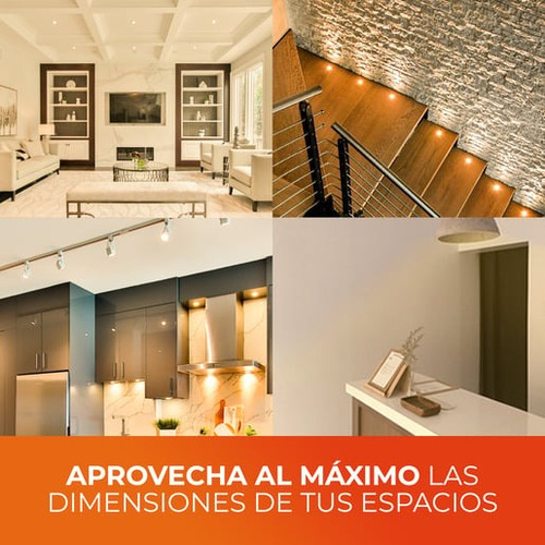 Paquete De 6 Focos Mr16 Led 3 W, Luz Cálida Tecnolite Blanco Cálido