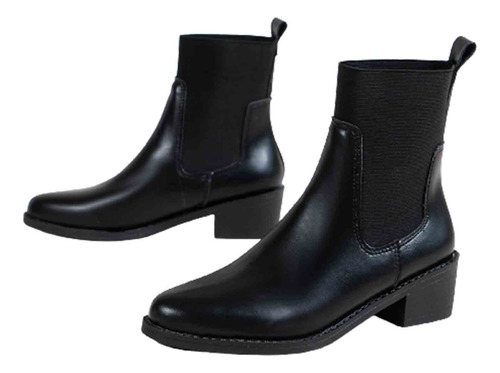 Botas Cortas Retro De Invierno Con Chimenea Para Mujer, Bota