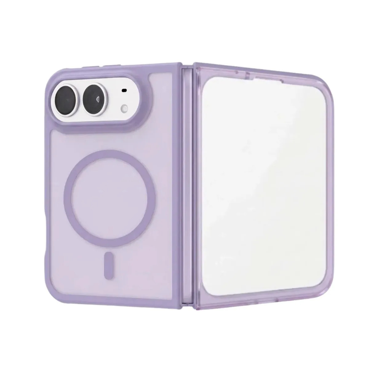 Funda Silicona Magnetica Norcel Para iPhone Duo Resistente Suave Al Tacto Compatible Con Magsafe Bordes Reforzados Color Lila