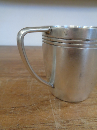 Imagen 2 de 5 de Antiguo Jarro De Niño Bañado En Plata