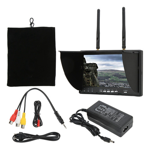 Receptor Fpv Monitor Assories De 5,8 Ghz, 40 Canales, 7 PuLG