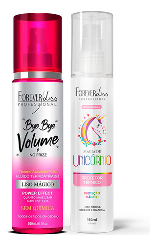 Kit Bye Bye 200ml E Mágia De Unicórnio 150ml Forever Liss