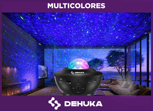 Proyector Luz Smart Estrellas Dehuka Color Negro